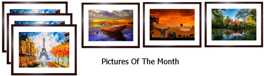 Pictures Of The Month Framed Prints